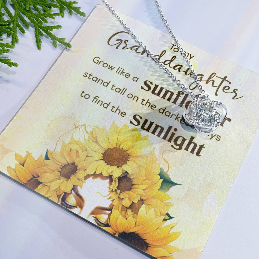 Women Christmas Necklace for Granddaughter from Mimi, Birthday Gifts for Granddaughter from Grandpa