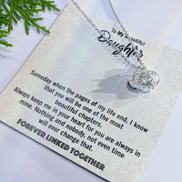 Load image into Gallery viewer, Love Knot Necklace for Daughter from Dad – Beautiful Gift for Birthday, Graduation, or Wedding Day
