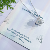 Load image into Gallery viewer, To My Daughter Necklace – Personalized Gift from Mom or Dad | Meaningful Birthday Jewelry for Her
