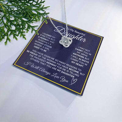 Load image into Gallery viewer, Daughter Gifts from Mom and Dad, Necklace &amp;amp; Message Card &amp;amp; LED Gift Box for Birthday, or Christmas
