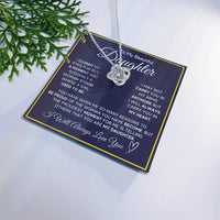 Load image into Gallery viewer, Daughter Gifts from Mom and Dad, Necklace &amp; Message Card &amp; LED Gift Box for Birthday, or Christmas
