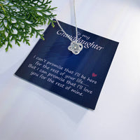 Load image into Gallery viewer, To My Granddaughter Necklace from From Grandma, Women Love Knot Necklace for Granddaughter
