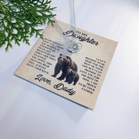 Load image into Gallery viewer, To My Daughter Love Knot Necklace – Unbreakable Bond Jewelry Gift for Birthday or Holiday
