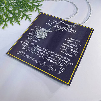 Load image into Gallery viewer, Daughter Gifts from Mom and Dad, Necklace &amp;amp; Message Card &amp;amp; LED Gift Box for Birthday, or Christmas

