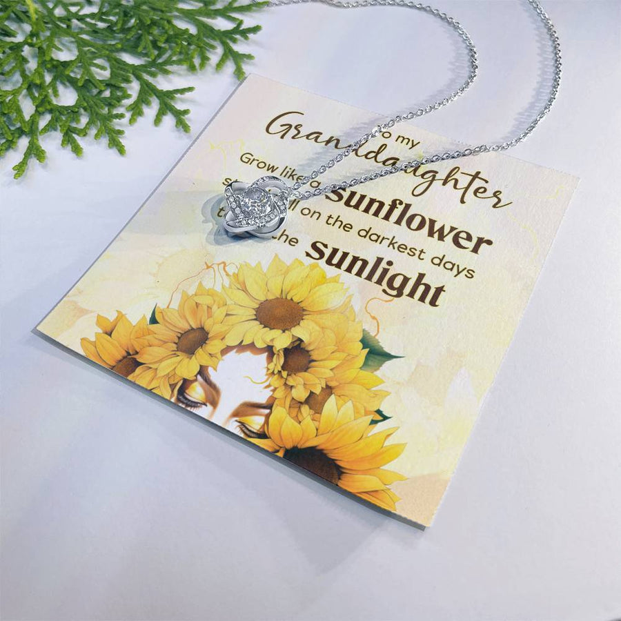 Women Christmas Necklace for Granddaughter from Mimi, Birthday Gifts for Granddaughter from Grandpa