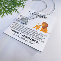 Load image into Gallery viewer, To My Daughter Necklace from Dad, Birthday Gifts for Daughter, I&#39;m Proud to Be Your Father
