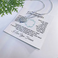 Load image into Gallery viewer, To My Granddaughter Necklace, Sometimes It&#39;s Hard to Find Words to Tell You How Much You Mean to Me
