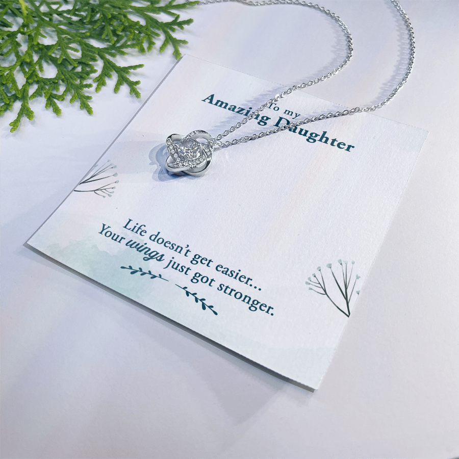 To My Daughter Necklace – Personalized Gift from Mom or Dad | Meaningful Birthday Jewelry for Her