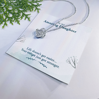 Load image into Gallery viewer, To My Daughter Necklace – Personalized Gift from Mom or Dad | Meaningful Birthday Jewelry for Her
