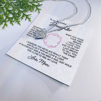 Load image into Gallery viewer, To My Daughter Necklace, I Love You and I&#39;d Use My Last Breath to Tell You &quot;The Sam&quot;
