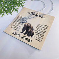 Load image into Gallery viewer, To My Daughter Love Knot Necklace – Unbreakable Bond Jewelry Gift for Birthday or Holiday
