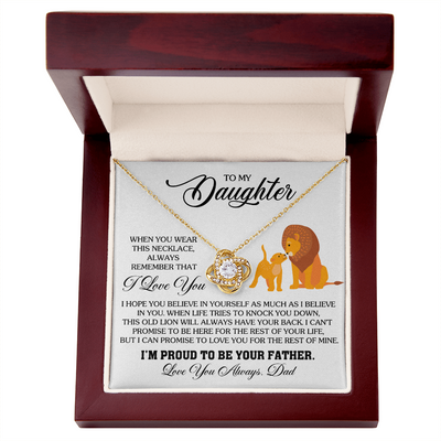 Load image into Gallery viewer, To My Daughter Necklace from Dad, Birthday Gifts for Daughter, I&amp;#39;m Proud to Be Your Father
