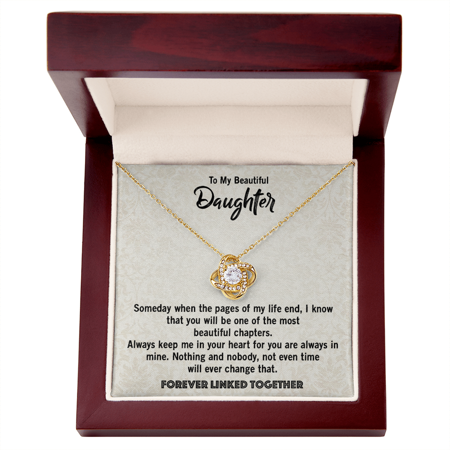 Love Knot Necklace for Daughter from Dad – Beautiful Gift for Birthday, Graduation, or Wedding Day