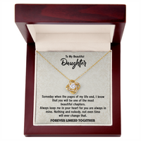 Load image into Gallery viewer, Love Knot Necklace for Daughter from Dad – Beautiful Gift for Birthday, Graduation, or Wedding Day
