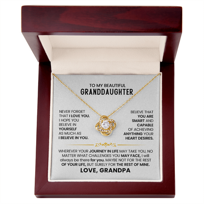 Load image into Gallery viewer, To My Beautiful Granddaughter Necklace, Believe in Yourself as Much as I Believe in You
