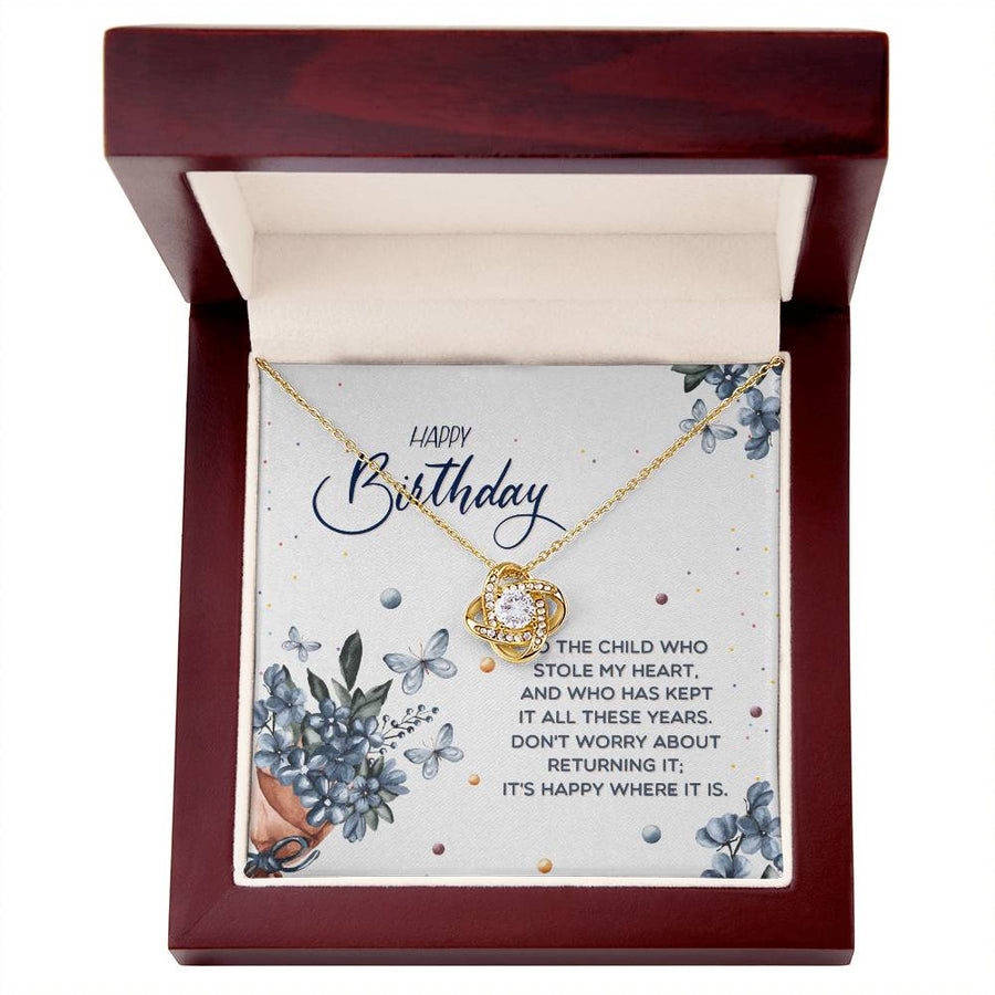 Best Gifts for Teenage Girls, Birthday Love Knot Necklace for Daughter Granddaughter