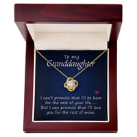 Load image into Gallery viewer, To My Granddaughter Necklace from From Grandma, Women Love Knot Necklace for Granddaughter
