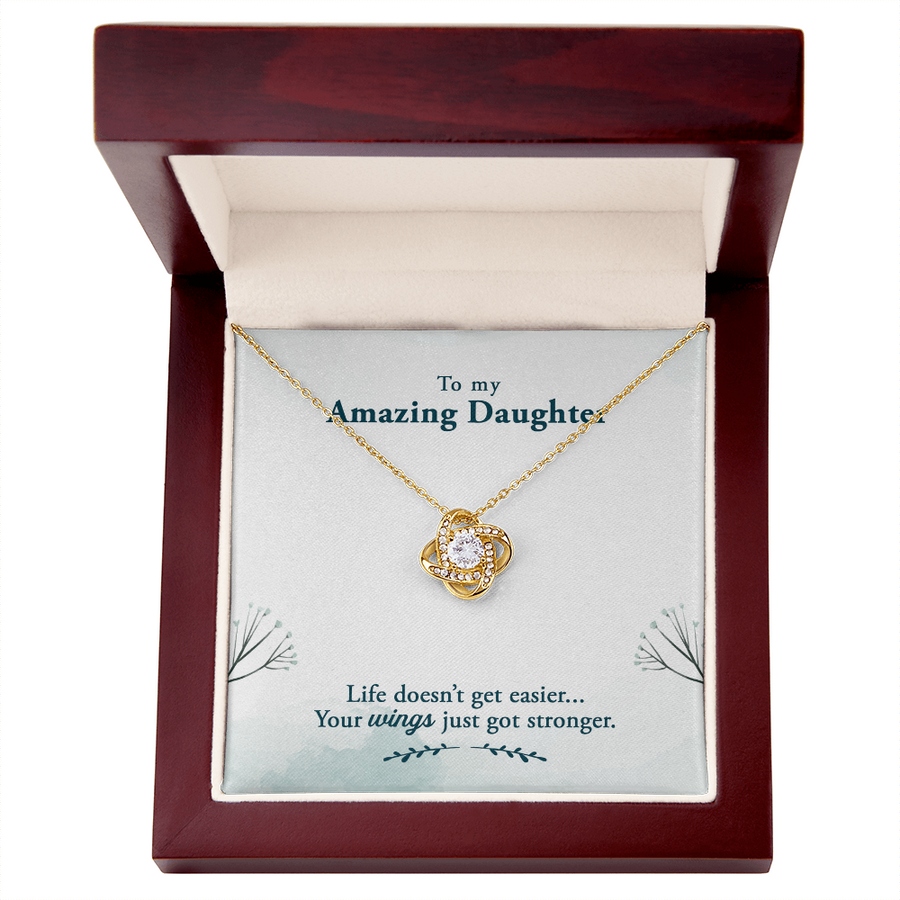 To My Daughter Necklace – Personalized Gift from Mom or Dad | Meaningful Birthday Jewelry for Her