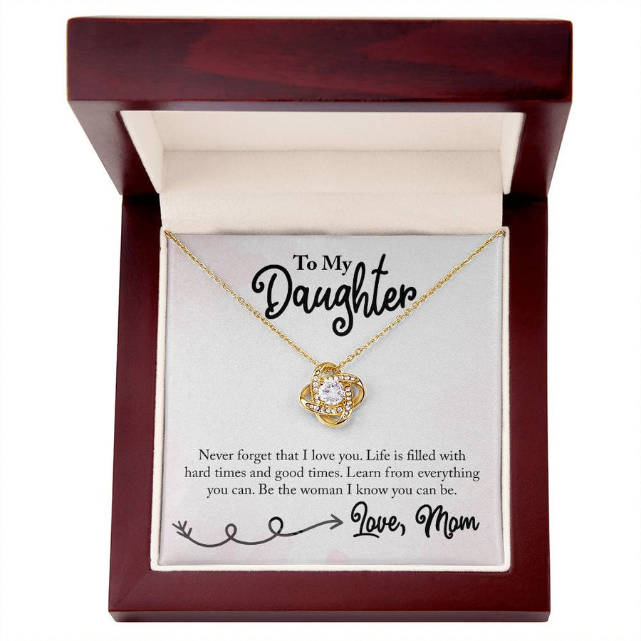 To My Daughter Necklace from Mom, Learn from Everything You Can