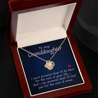 Load image into Gallery viewer, To My Granddaughter Necklace from From Grandma, Women Love Knot Necklace for Granddaughter
