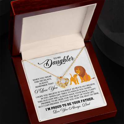 Load image into Gallery viewer, To My Daughter Necklace from Dad, Birthday Gifts for Daughter, I&amp;#39;m Proud to Be Your Father
