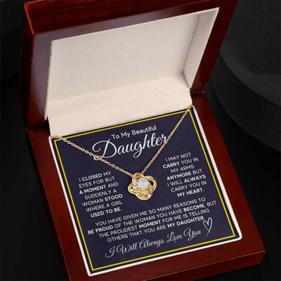 Load image into Gallery viewer, Daughter Gifts from Mom and Dad, Necklace &amp;amp; Message Card &amp;amp; LED Gift Box for Birthday, or Christmas
