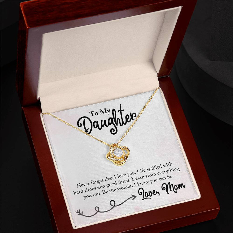 To My Daughter Necklace from Mom, Learn from Everything You Can