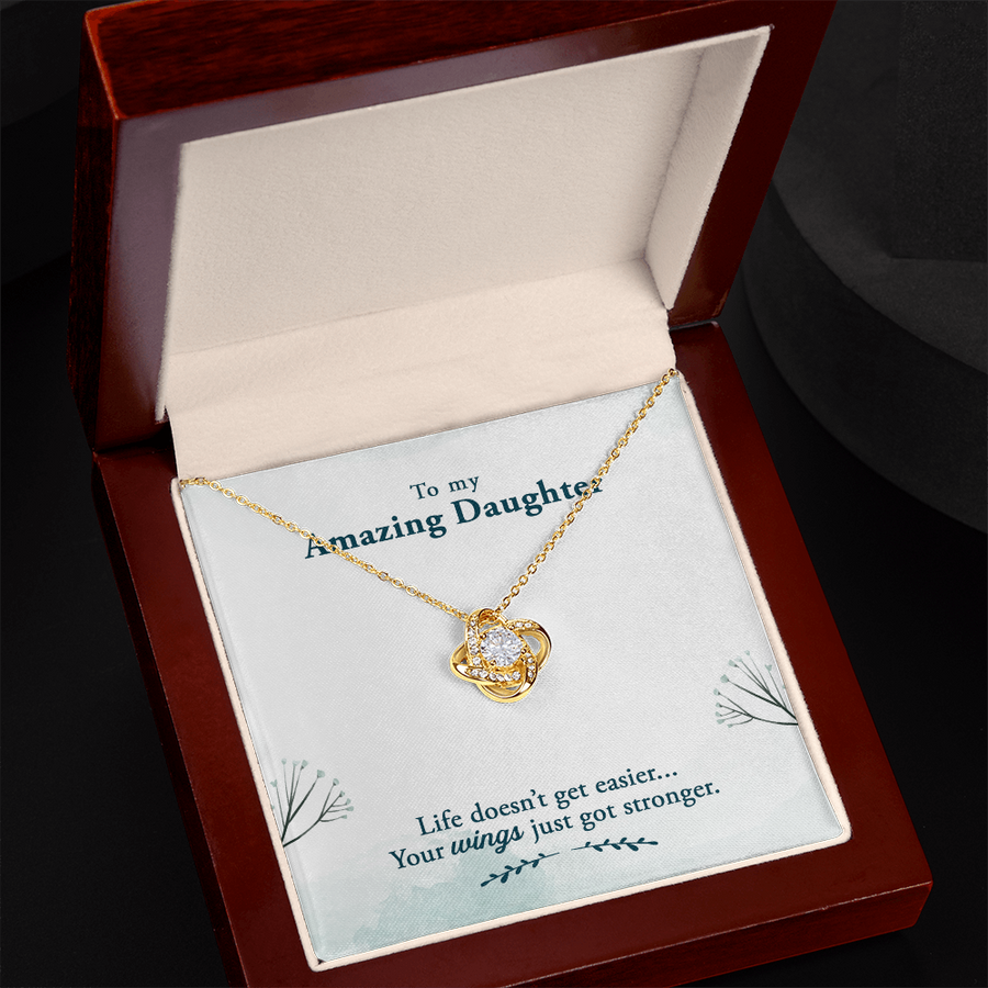 To My Daughter Necklace – Personalized Gift from Mom or Dad | Meaningful Birthday Jewelry for Her