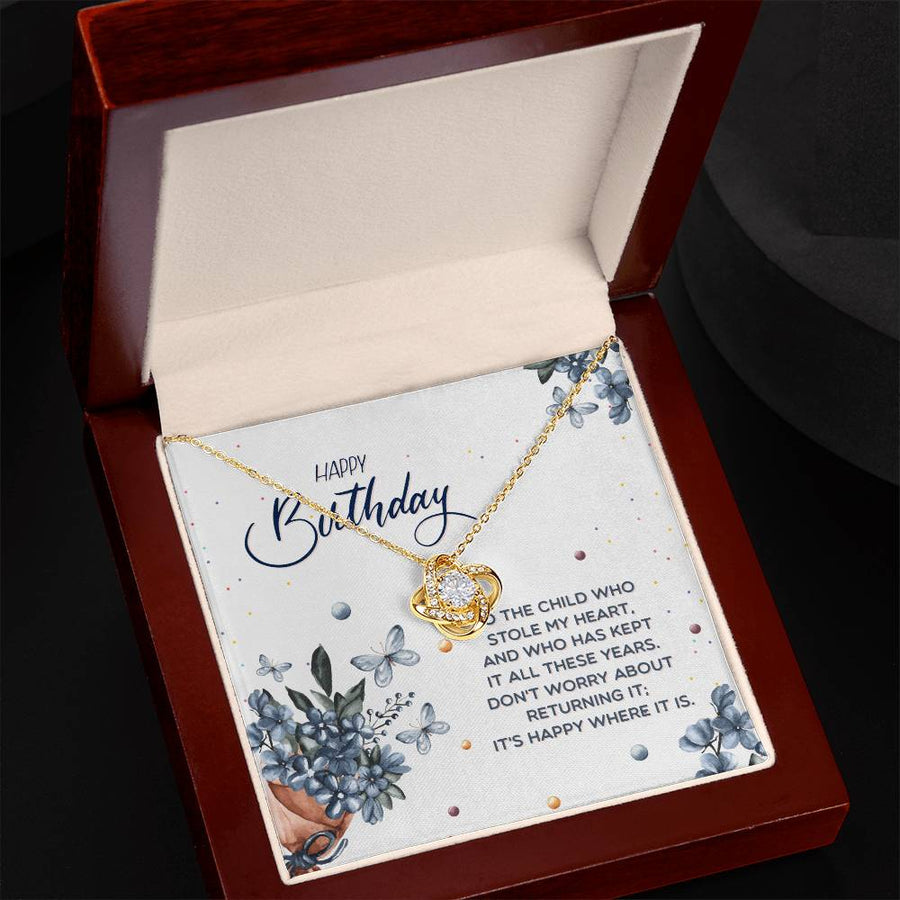 Best Gifts for Teenage Girls, Birthday Love Knot Necklace for Daughter Granddaughter