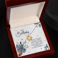 Load image into Gallery viewer, Best Gifts for Teenage Girls, Birthday Love Knot Necklace for Daughter Granddaughter
