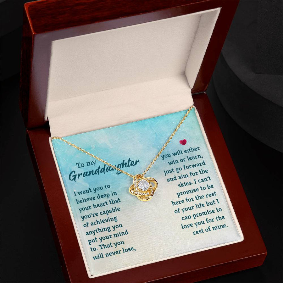 Granddaughter Necklace from Grandma, Special Birthday Gifts for Granddaughter from Nana