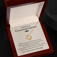Load image into Gallery viewer, To My Beautiful Granddaughter Necklace from Grandpa, Never Forget Your Way Back Home
