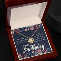 Load image into Gallery viewer, Birthday Gifts for Her, Birthday Love Knot Necklace for Women
