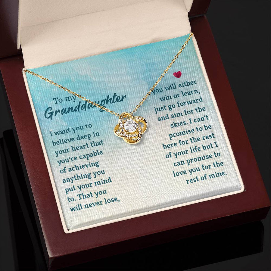 Granddaughter Necklace from Grandma, Special Birthday Gifts for Granddaughter from Nana