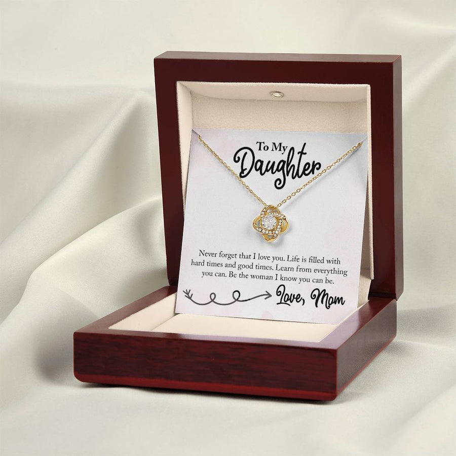 To My Daughter Necklace from Mom, Learn from Everything You Can