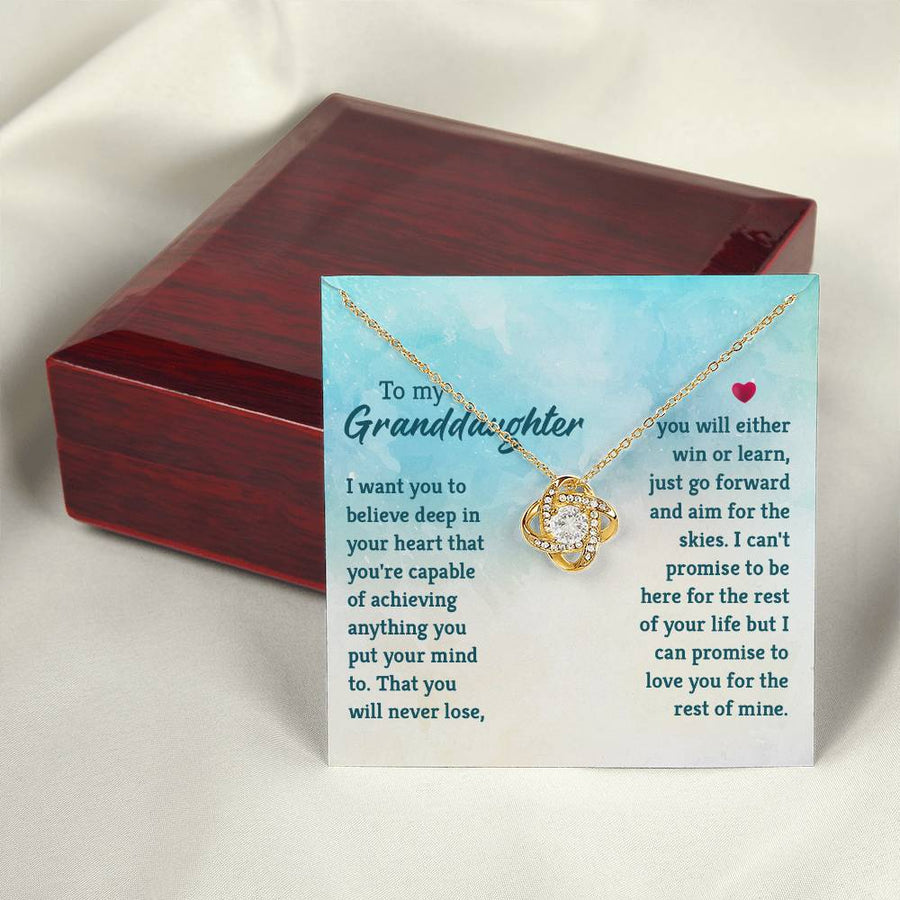 Granddaughter Necklace from Grandma, Special Birthday Gifts for Granddaughter from Nana