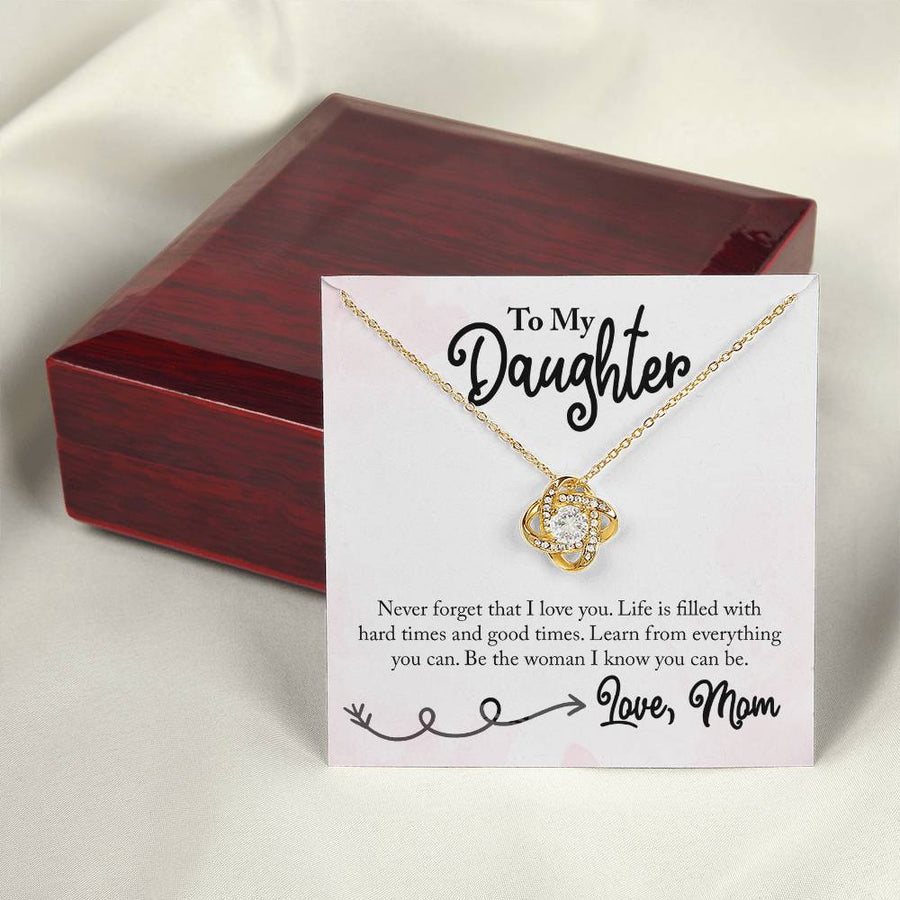 To My Daughter Necklace from Mom, Learn from Everything You Can