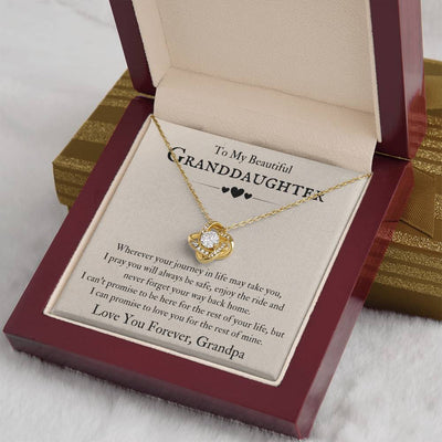 Load image into Gallery viewer, To My Beautiful Granddaughter Necklace from Grandpa, Never Forget Your Way Back Home

