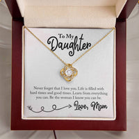Load image into Gallery viewer, To My Daughter Necklace from Mom, Learn from Everything You Can
