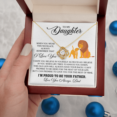 Load image into Gallery viewer, To My Daughter Necklace from Dad, Birthday Gifts for Daughter, I&amp;#39;m Proud to Be Your Father
