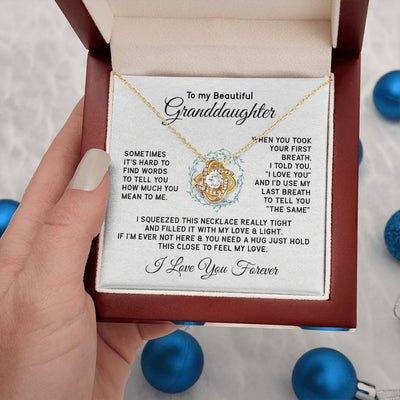 Load image into Gallery viewer, To My Granddaughter Necklace, Sometimes It&amp;#39;s Hard to Find Words to Tell You How Much You Mean to Me
