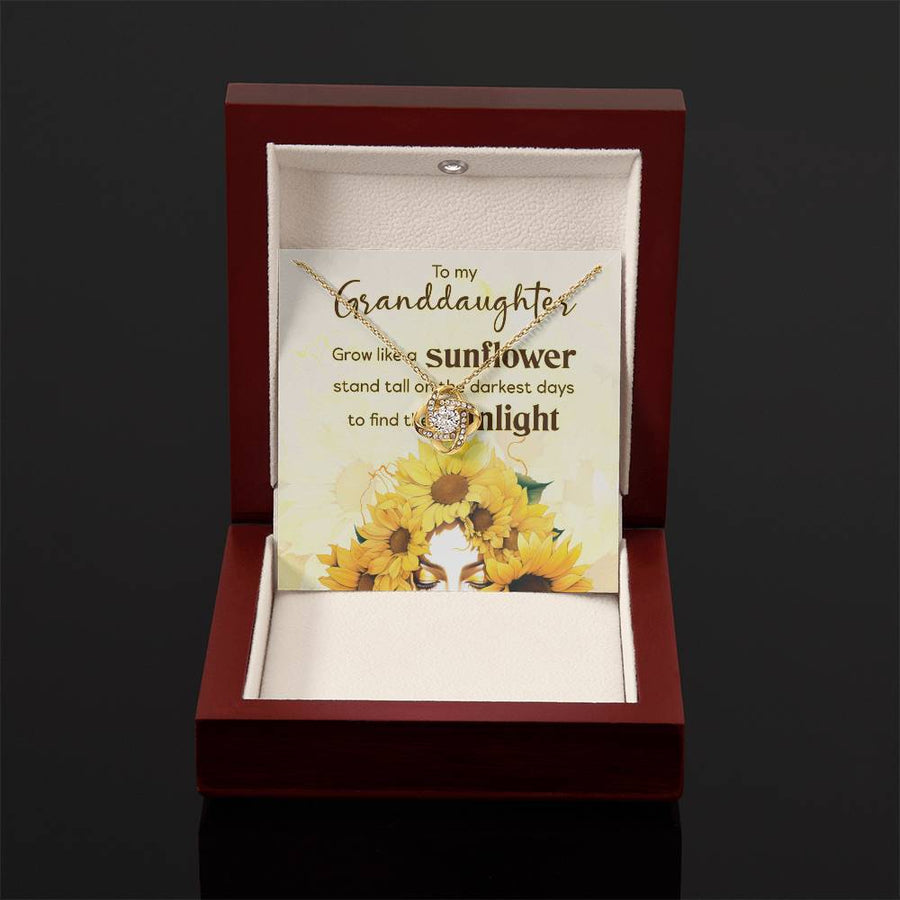 Women Christmas Necklace for Granddaughter from Mimi, Birthday Gifts for Granddaughter from Grandpa