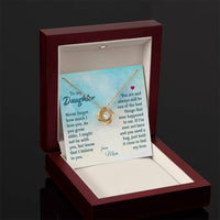 Load image into Gallery viewer, To My Daughter Necklace from Mom, The Best Things That Ever Happened to Me

