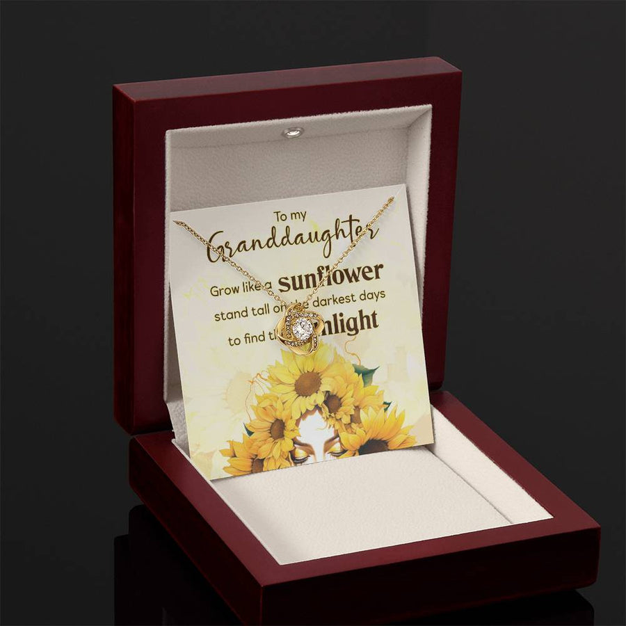 Women Christmas Necklace for Granddaughter from Mimi, Birthday Gifts for Granddaughter from Grandpa