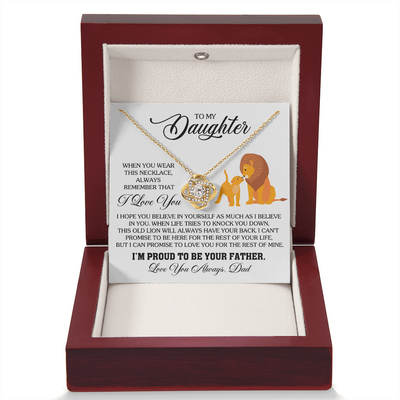 Load image into Gallery viewer, To My Daughter Necklace from Dad, Birthday Gifts for Daughter, I&amp;#39;m Proud to Be Your Father
