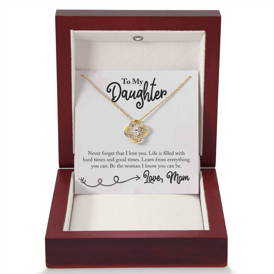 To My Daughter Necklace from Mom, Learn from Everything You Can