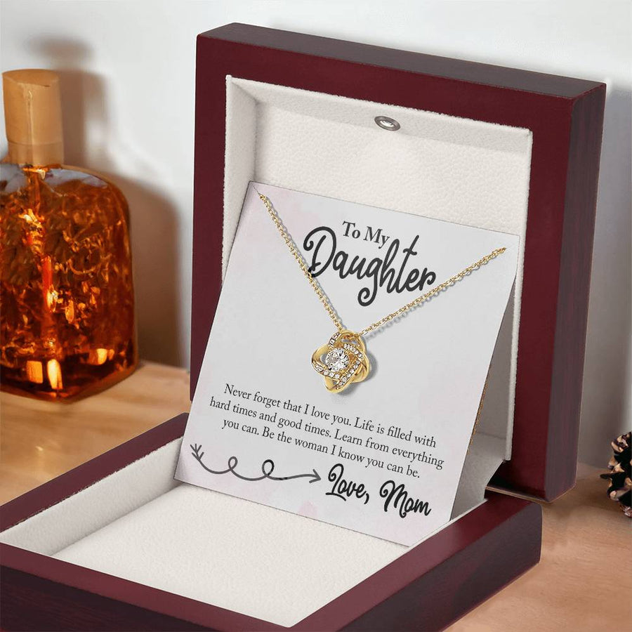 To My Daughter Necklace from Mom, Learn from Everything You Can