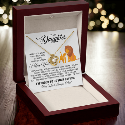 Load image into Gallery viewer, To My Daughter Necklace from Dad, Birthday Gifts for Daughter, I&amp;#39;m Proud to Be Your Father
