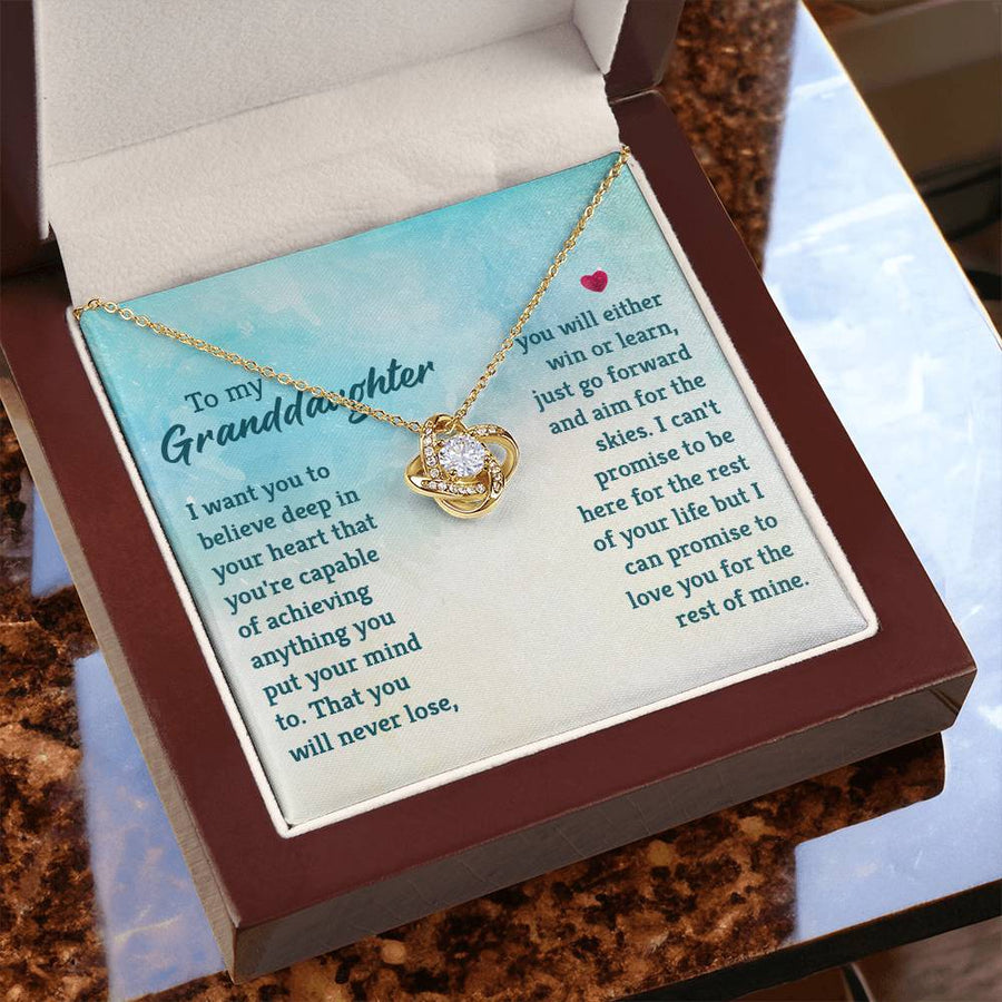 Granddaughter Necklace from Grandma, Special Birthday Gifts for Granddaughter from Nana