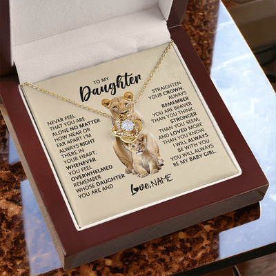 Load image into Gallery viewer, To My Daughter Never Feel That You Are Alone No Matter How near or Far Apart I&amp;#39;m Always Right There
